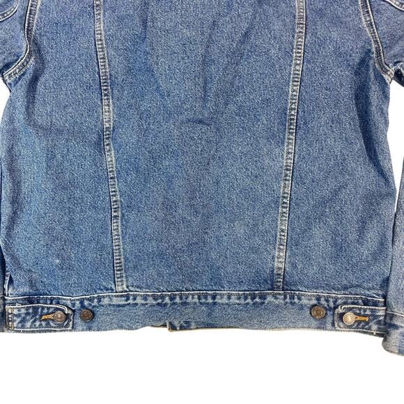 Vintage 90s Levi's Denim Trucker Jacket Mens Size M Made in USA 70507-0389 Retro - Picture 11 of 16